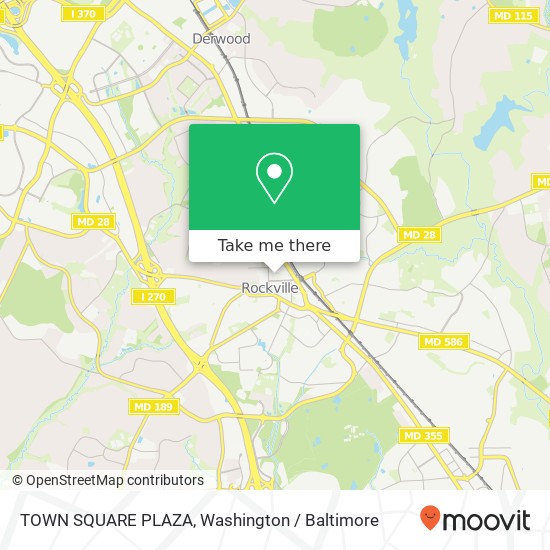 TOWN SQUARE PLAZA, TOWN SQUARE PLAZA, 115 Gibbs St, Rockville, MD 20850, USA map