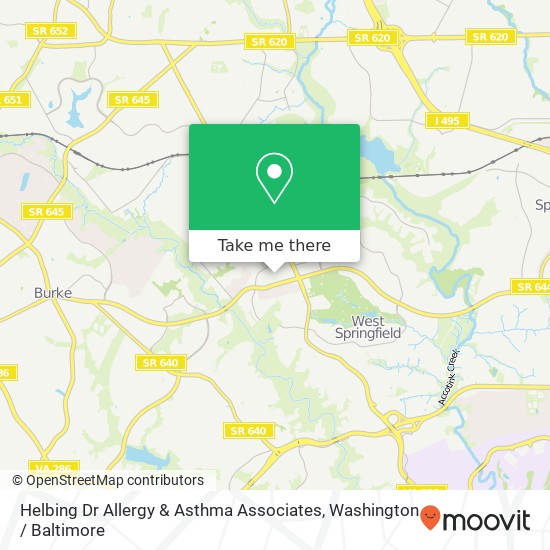 Helbing Dr Allergy & Asthma Associates, 6210 Old Keene Mill Ct map