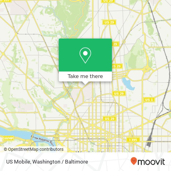 US Mobile, 1737 Columbia Rd NW map