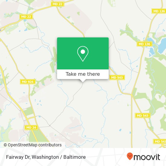 Fairway Dr, Bel Air, MD 21015 map