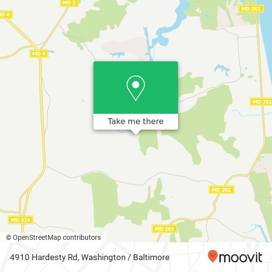 4910 Hardesty Rd, Huntingtown, MD 20639 map