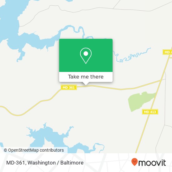 MD-361, Westover, MD 21871 map