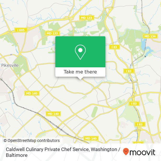 Mapa de Caldwell Culinary Private Chef Service