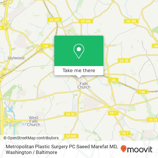 Mapa de Metropolitan Plastic Surgery PC Saeed Marefat MD, 313 Park Ave