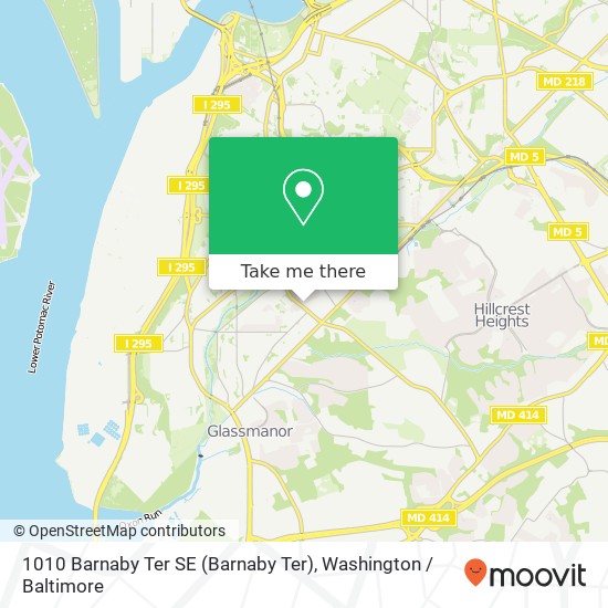 1010 Barnaby Ter SE (Barnaby Ter), Washington, DC 20032 map
