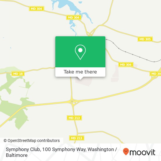 Mapa de Symphony Club, 100 Symphony Way