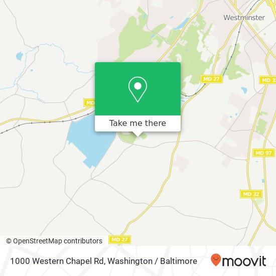 Mapa de 1000 Western Chapel Rd, Westminster, MD 21157