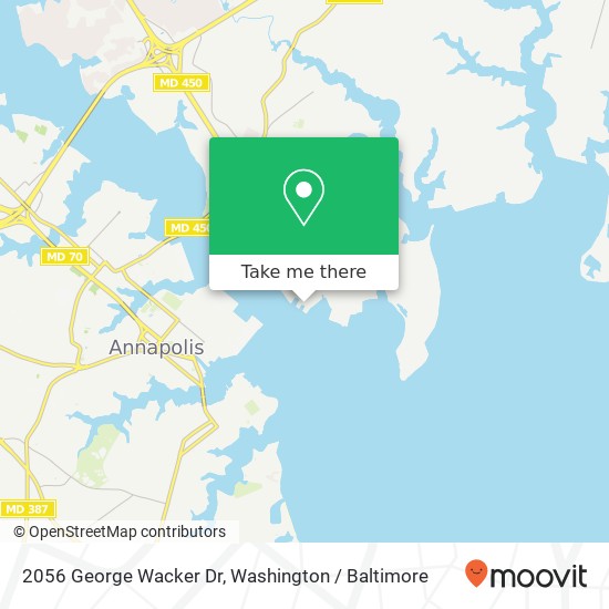 Mapa de 2056 George Wacker Dr, Annapolis, MD 21402