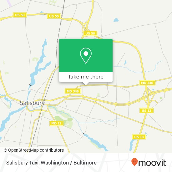 Salisbury Taxi map