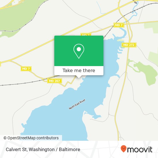 Mapa de Calvert St, Charlestown, MD 21914