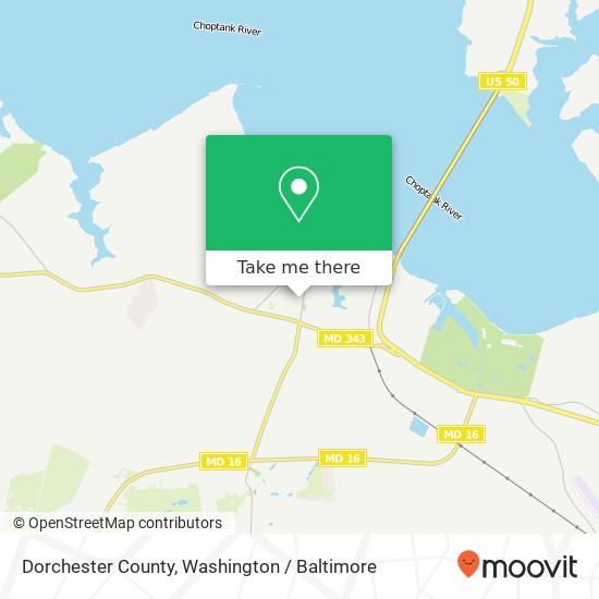 Mapa de Dorchester County, 627 Race St