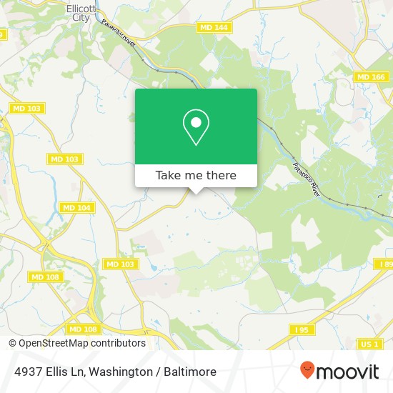 4937 Ellis Ln, Ellicott City, MD 21043 map
