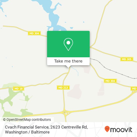 Mapa de Cvach Financial Service, 2623 Centreville Rd