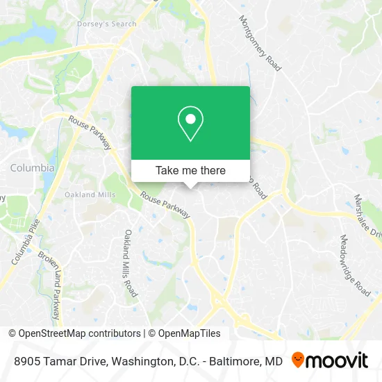 8905 Tamar Drive map