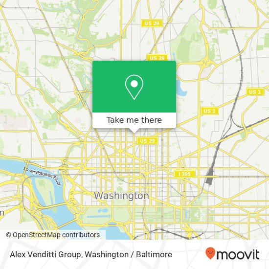 Alex Venditti Group, 1617 14th St NW map
