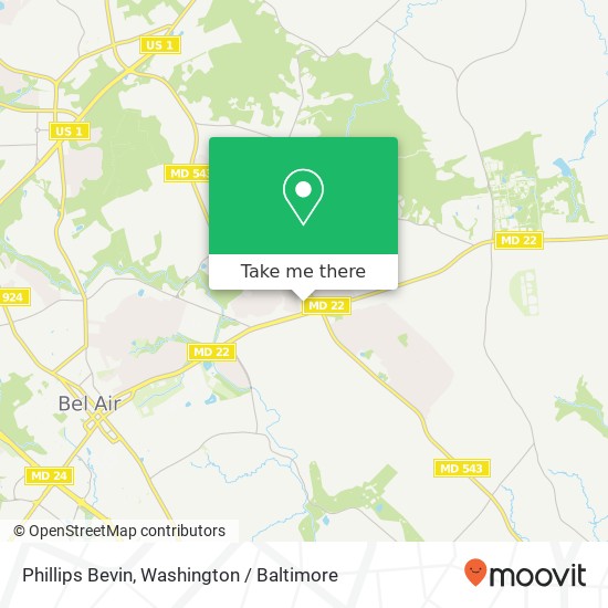 Mapa de Phillips Bevin, 1201 Agora Dr