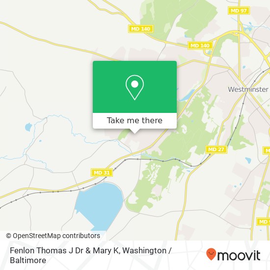 Mapa de Fenlon Thomas J Dr & Mary K, 1170 Long Valley Rd