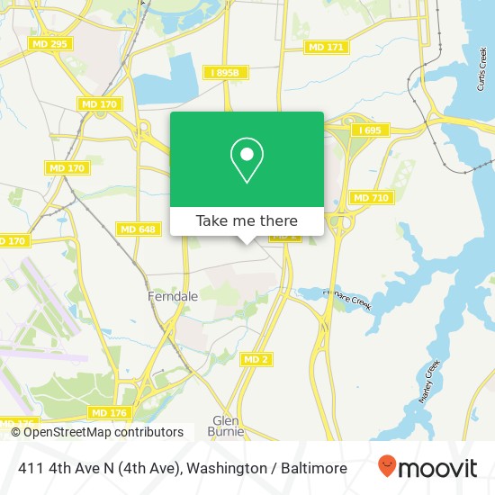 411 4th Ave N (4th Ave), Glen Burnie, MD 21061 map