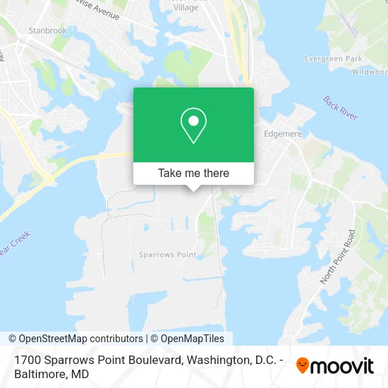 1700 Sparrows Point Boulevard map