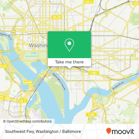 Southwest Fwy, Washington, DC 20024 map