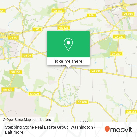 Mapa de Stepping Stone Real Estate Group, 4031 University Dr