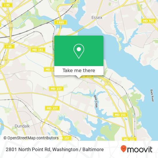 2801 North Point Rd, Dundalk, MD 21222 map