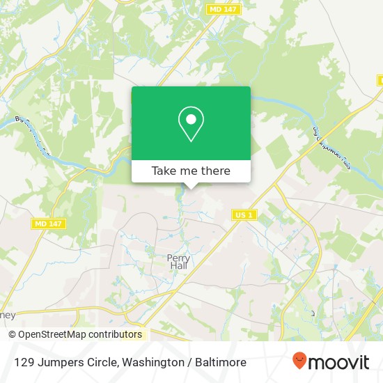 Mapa de 129 Jumpers Circle, 129 Jumpers Cir, Nottingham, MD 21236, USA