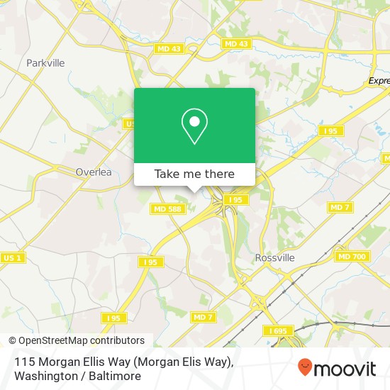 115 Morgan Ellis Way (Morgan Elis Way), Baltimore, MD 21206 map