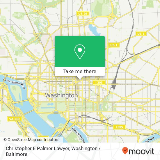 Christopher E Palmer Lawyer, 901 New York Ave NW map