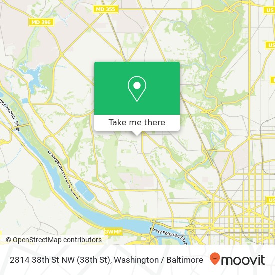 2814 38th St NW (38th St), Washington, DC 20007 map