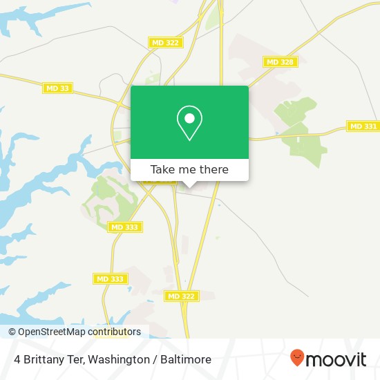 Mapa de 4 Brittany Ter, Easton, MD 21601