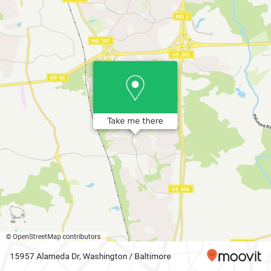 15957 Alameda Dr, Bowie, MD 20716 map