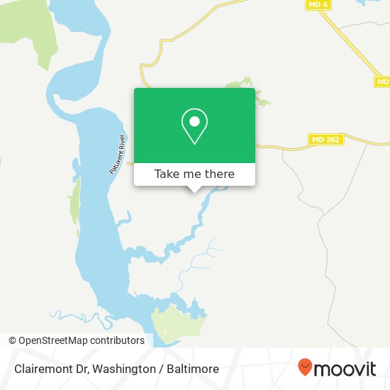 Clairemont Dr, Owings, MD 20736 map