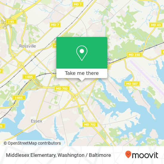 Mapa de Middlesex Elementary, 142 Bennett Rd