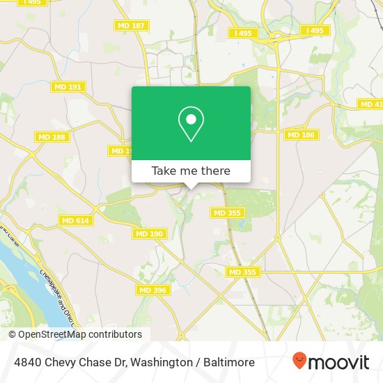 4840 Chevy Chase Dr, Chevy Chase, MD 20815 map