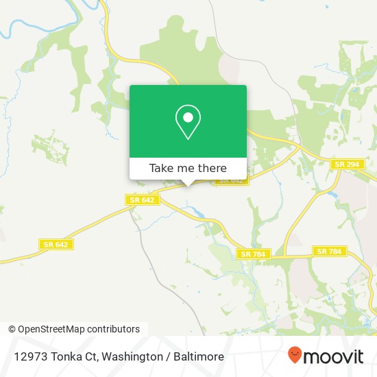 Mapa de 12973 Tonka Ct, Woodbridge, VA 22193