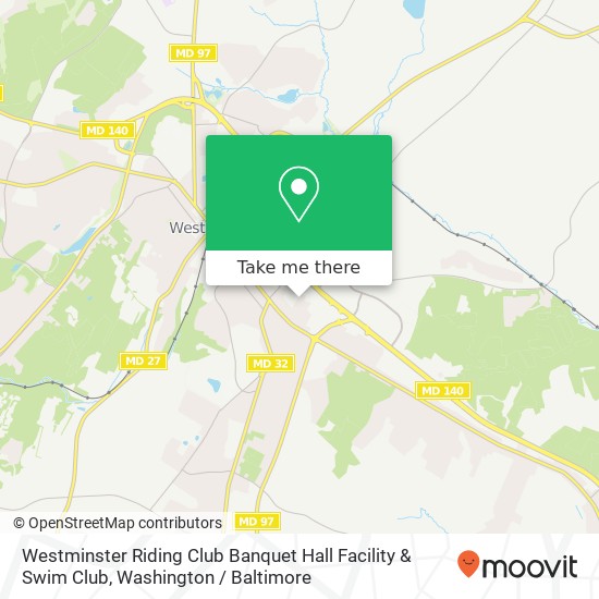 Mapa de Westminster Riding Club Banquet Hall Facility & Swim Club, 366 N Colonial Ave