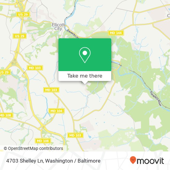 4703 Shelley Ln, Ellicott City, MD 21043 map
