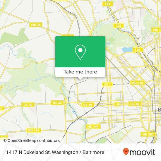 1417 N Dukeland St, Baltimore, MD 21216 map