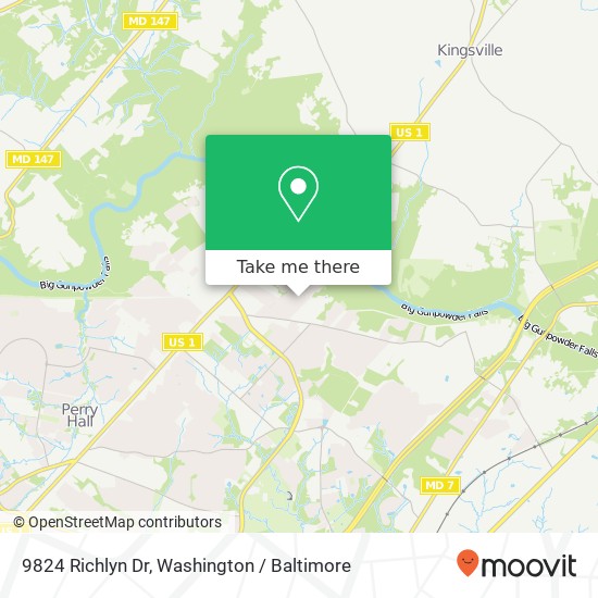 9824 Richlyn Dr, Perry Hall, MD 21128 map