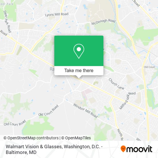 Walmart Vision & Glasses map