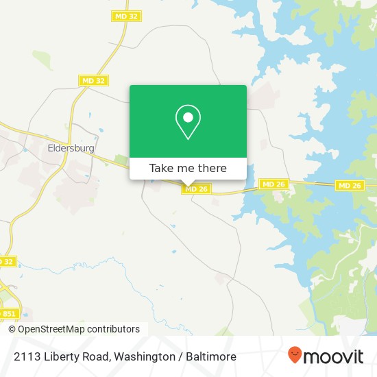 Mapa de 2113 Liberty Road, 2113 Liberty Rd, Eldersburg, MD 21784, USA