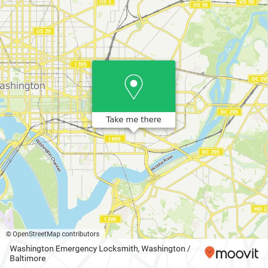 Mapa de Washington Emergency Locksmith, 533 8th St SE