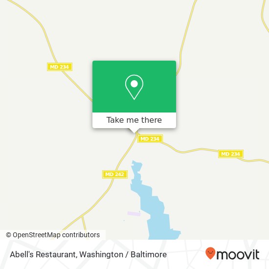 Mapa de Abell's Restaurant, 23945 Colton Point Rd