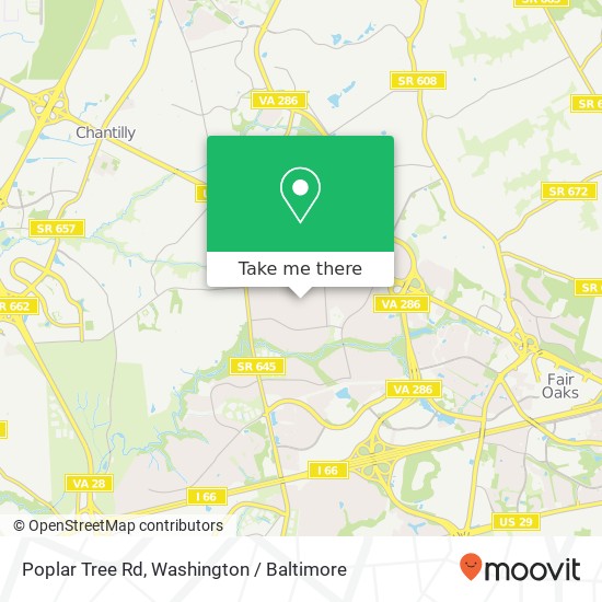 Poplar Tree Rd, Fairfax, VA 22033 map