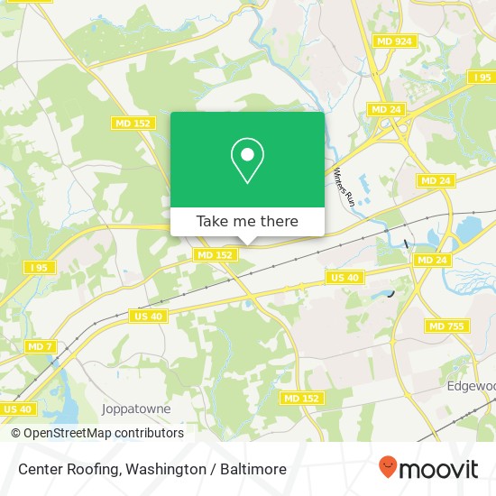Mapa de Center Roofing, 1201 Philadelphia Rd