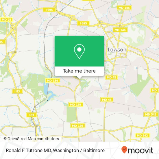 Ronald F Tutrone MD, 6535 N Charles St map