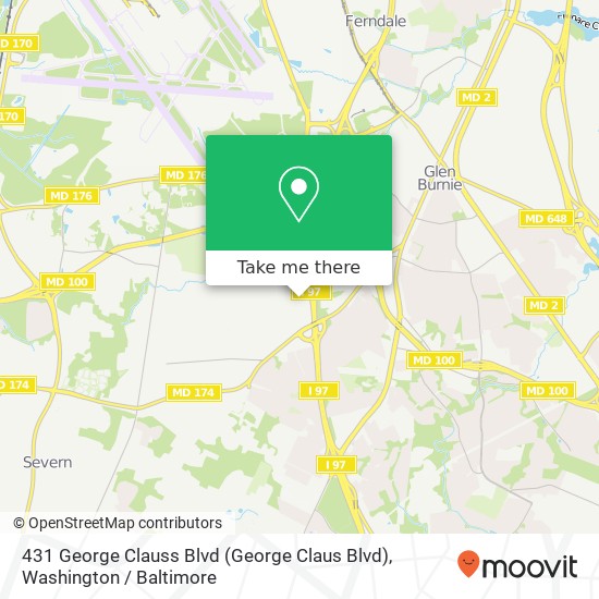 431 George Clauss Blvd (George Claus Blvd), Severn, MD 21144 map