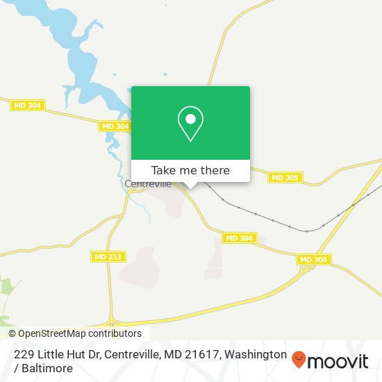 Mapa de 229 Little Hut Dr, Centreville, MD 21617