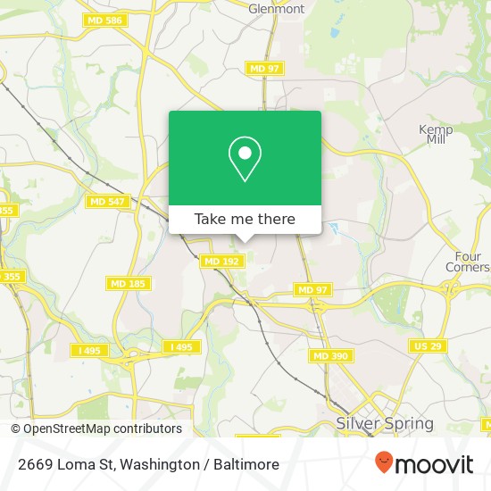 2669 Loma St, Silver Spring, MD 20902 map